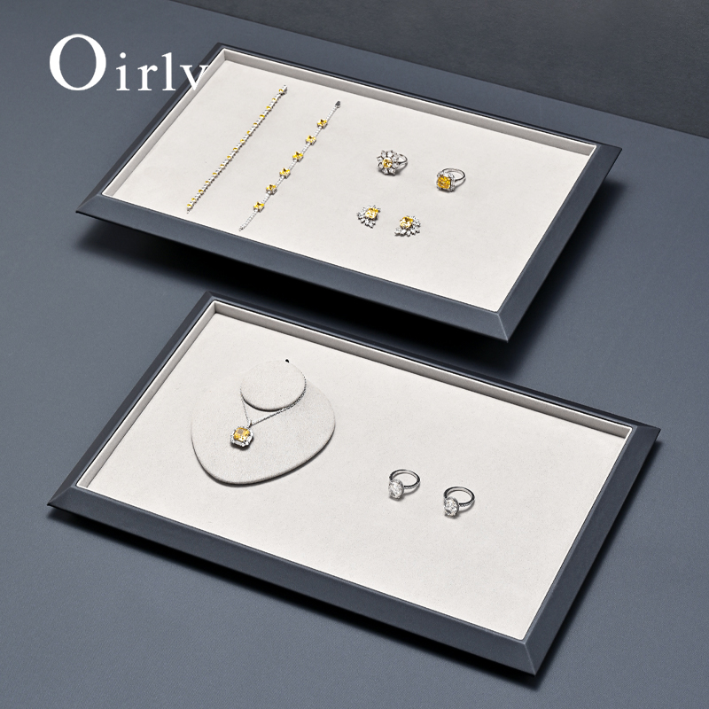 Jewelry And Watches Store - Plateau à bijoux en cuir Oirlv,