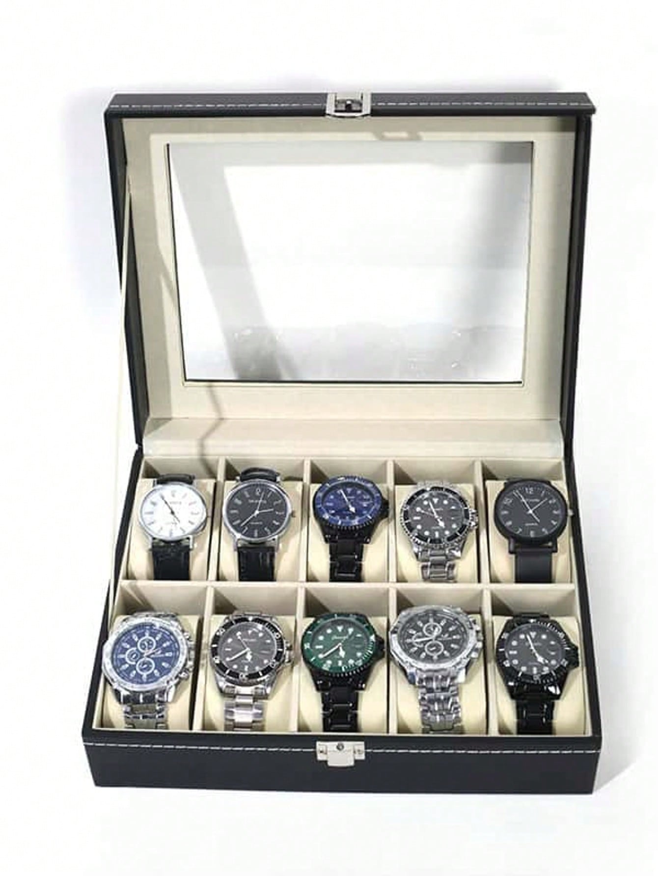 Jewelry Type Watches - Boîte à montres en cuir avec