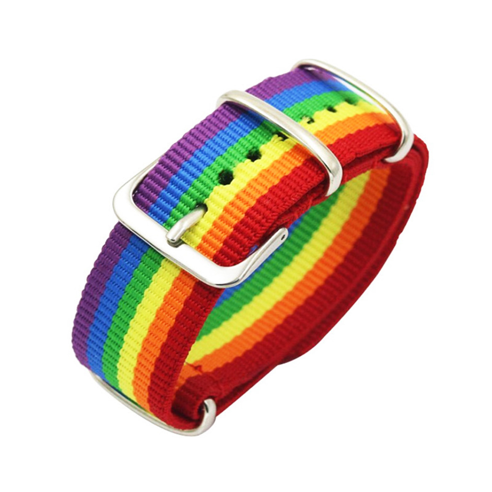 Jewelry Type Watches - Bracelet arc-en-ciel en nylon pour hommes