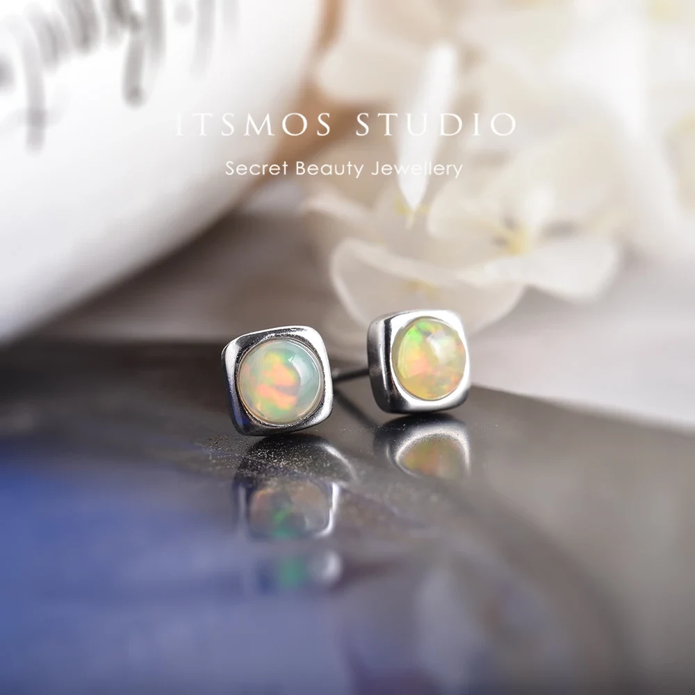 Opal Earrings Dangle - ITSMOS – boucles d'oreilles en opale