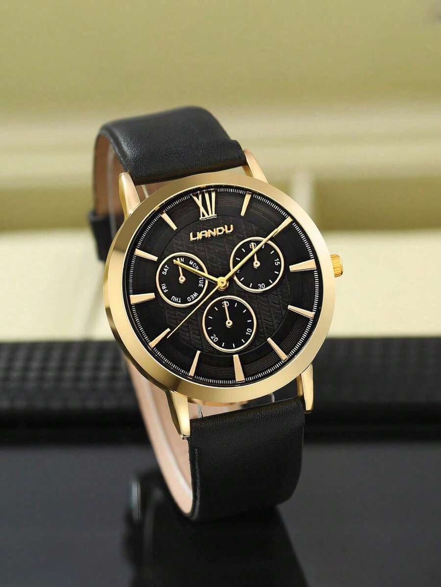 Leather Bracelet - LIANDU LIANDU 1 Ensemble de montre
