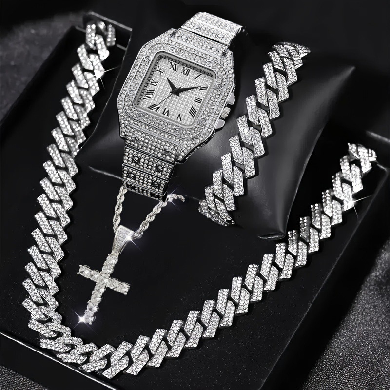 Jewelry Type Watches - Ensemble de 4 montres carrées pour
