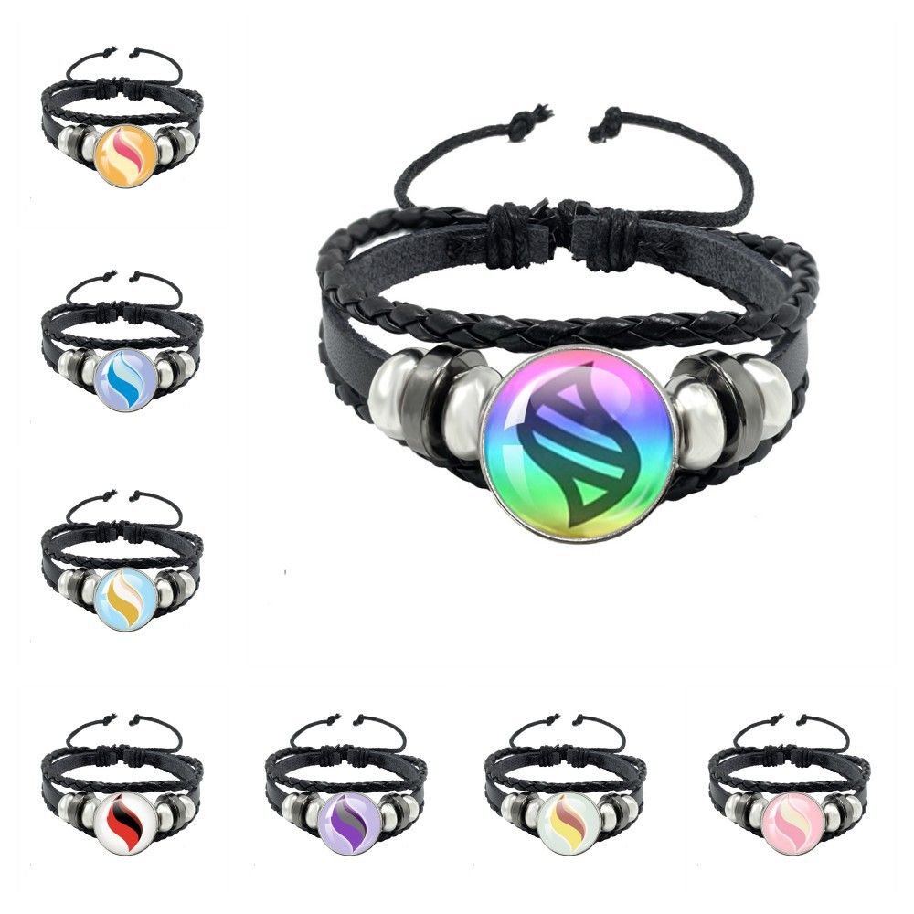 Leather Bracelet - Bracelet à fermoir à pression en