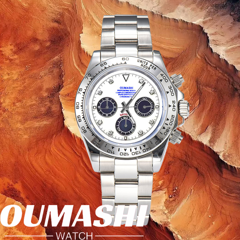 Leather Bracelet - Montres de luxe VK63 avec verre