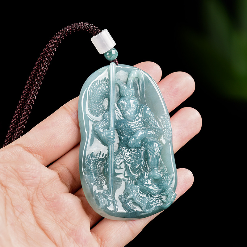 Necklace Pendant - Collier pendentif Roi Singe en jadéite