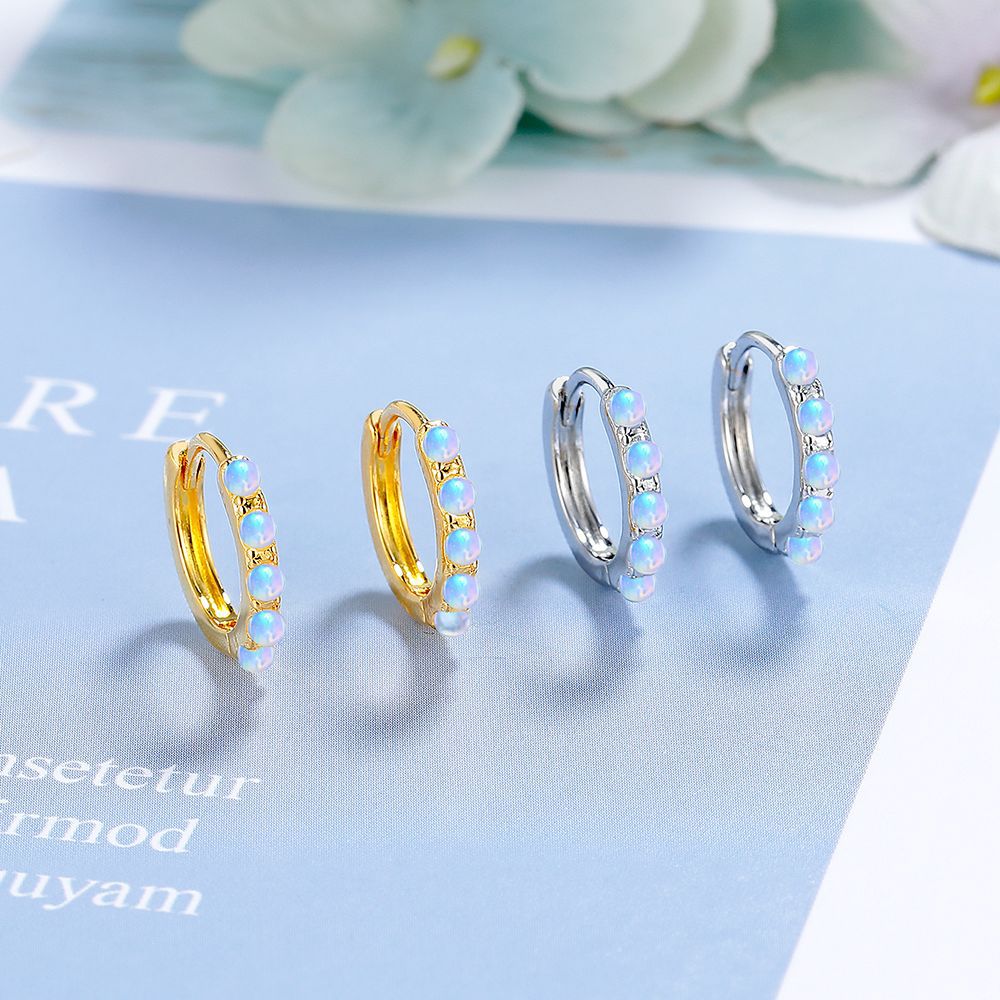 Boucles d'oreilles rondes en a - Opal Earrings Dangle avis et prix