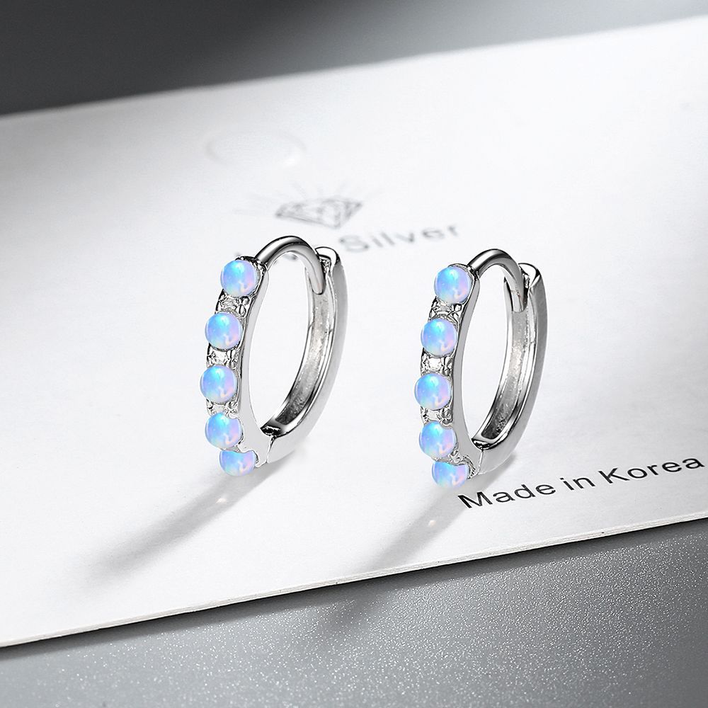 Boucles d'oreilles rondes en a - Opal Earrings Dangle avis et prix