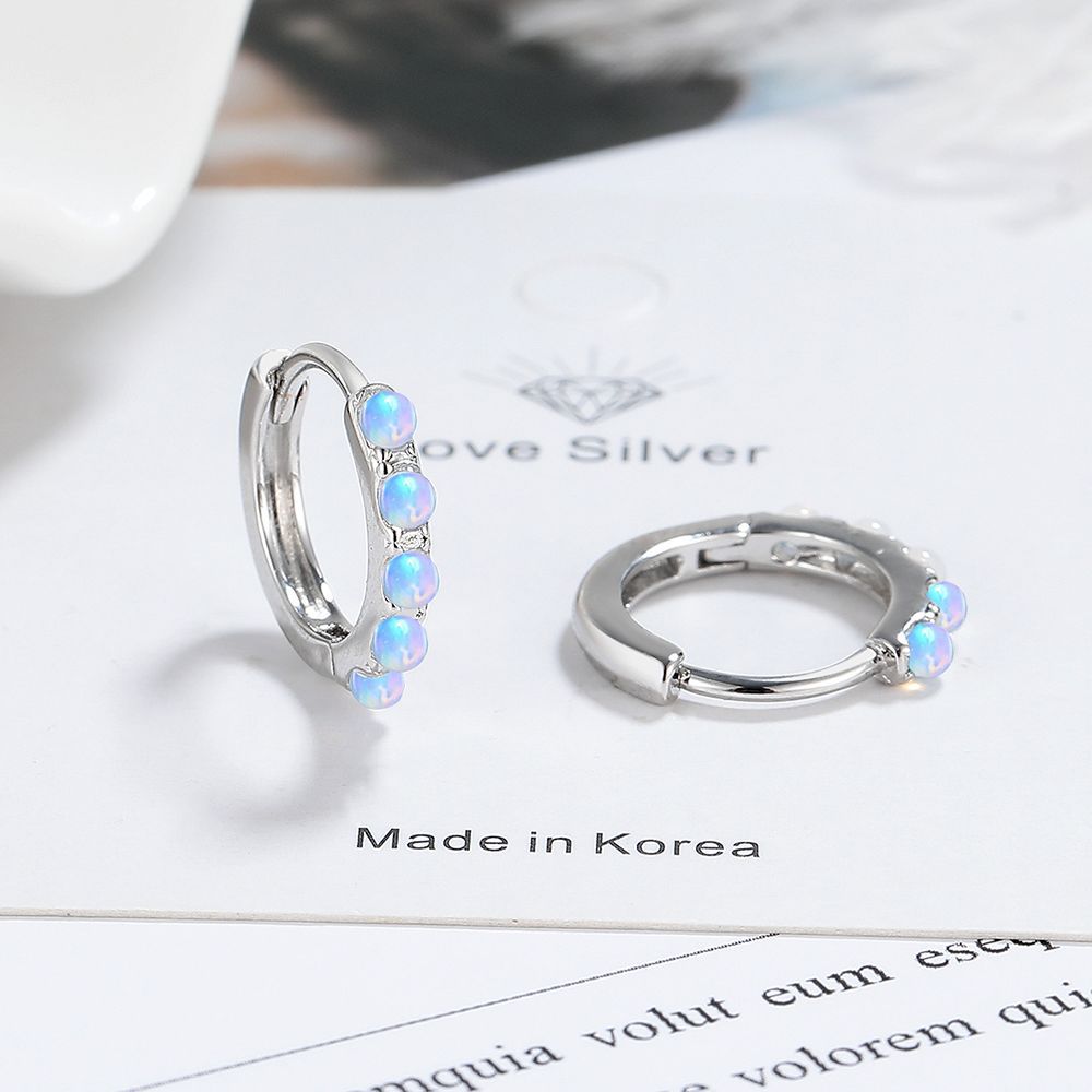 Boucles d'oreilles rondes en a - Opal Earrings Dangle avis et prix