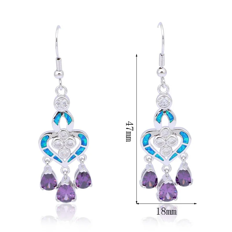 Boucles d'oreilles en forme de - Opal Earrings Dangle avis et prix