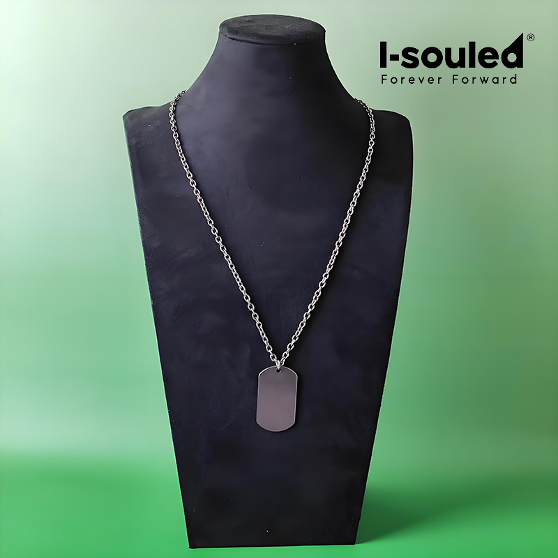 Collier avec médaille d'identi - Mens Dog Tag Necklace avis et prix