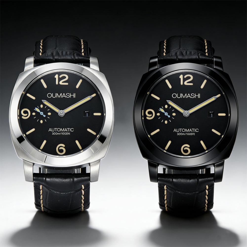 Montre pour homme 44 mm, mouve - Leather Bracelet avis et prix
