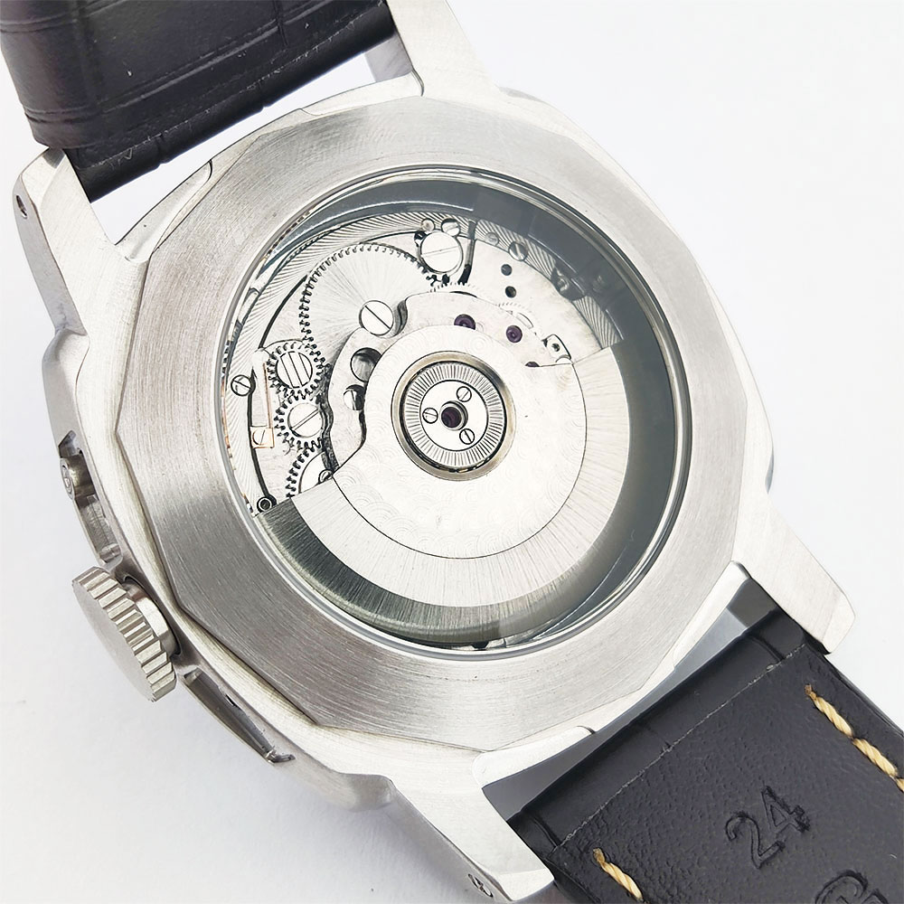 Montre pour homme 44 mm, mouve - Leather Bracelet avis et prix