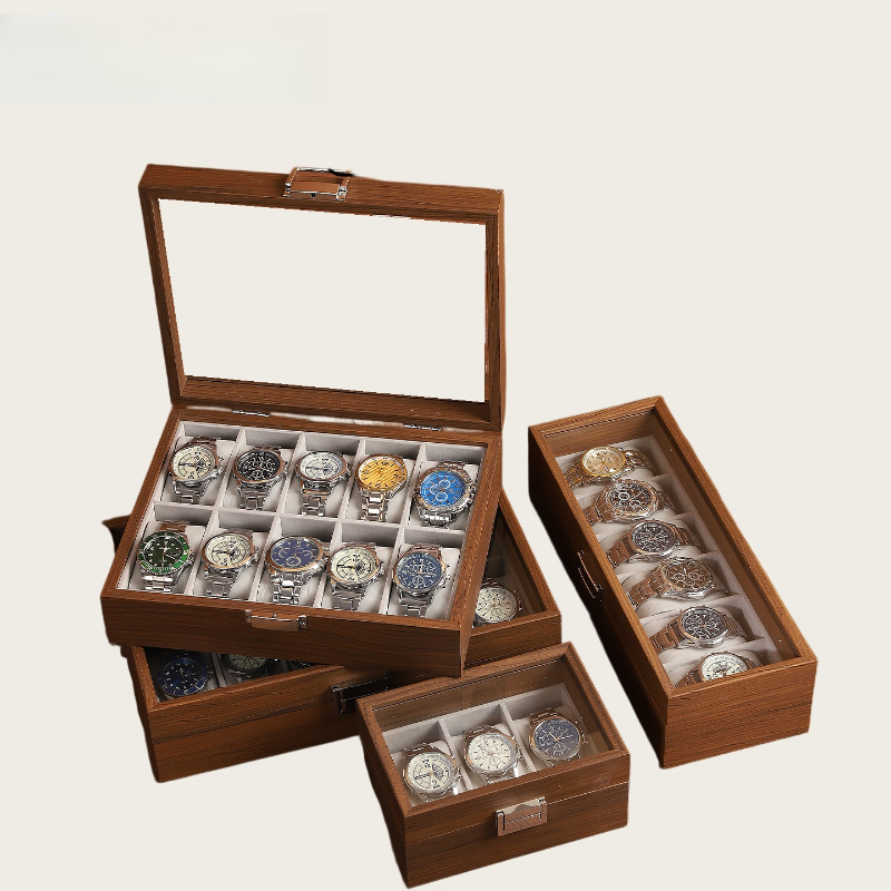 Boîte à montres en bois grainé - Watch Display Box avis et prix