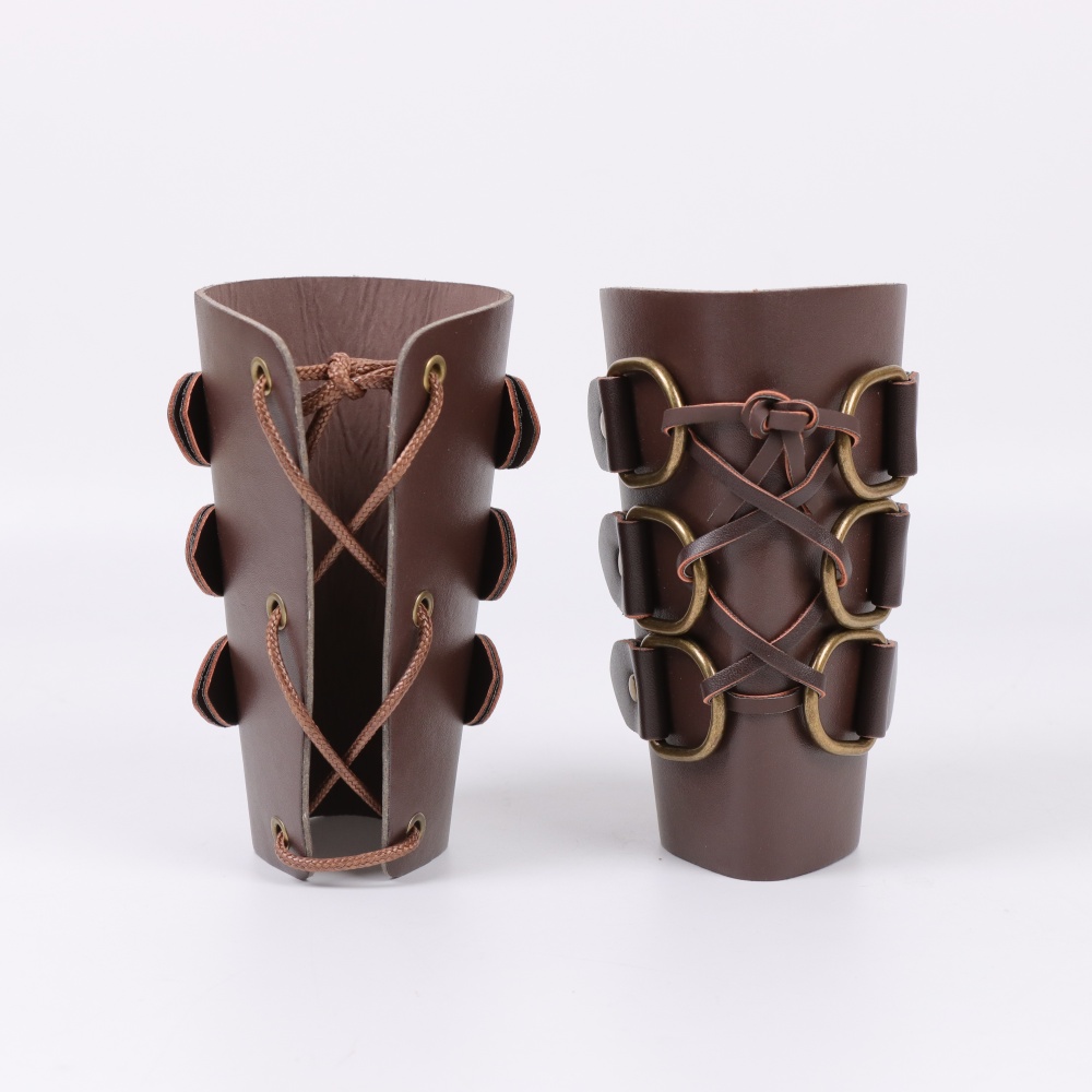 Gants longs en cuir pour tir à - Leather Bracelet avis et prix