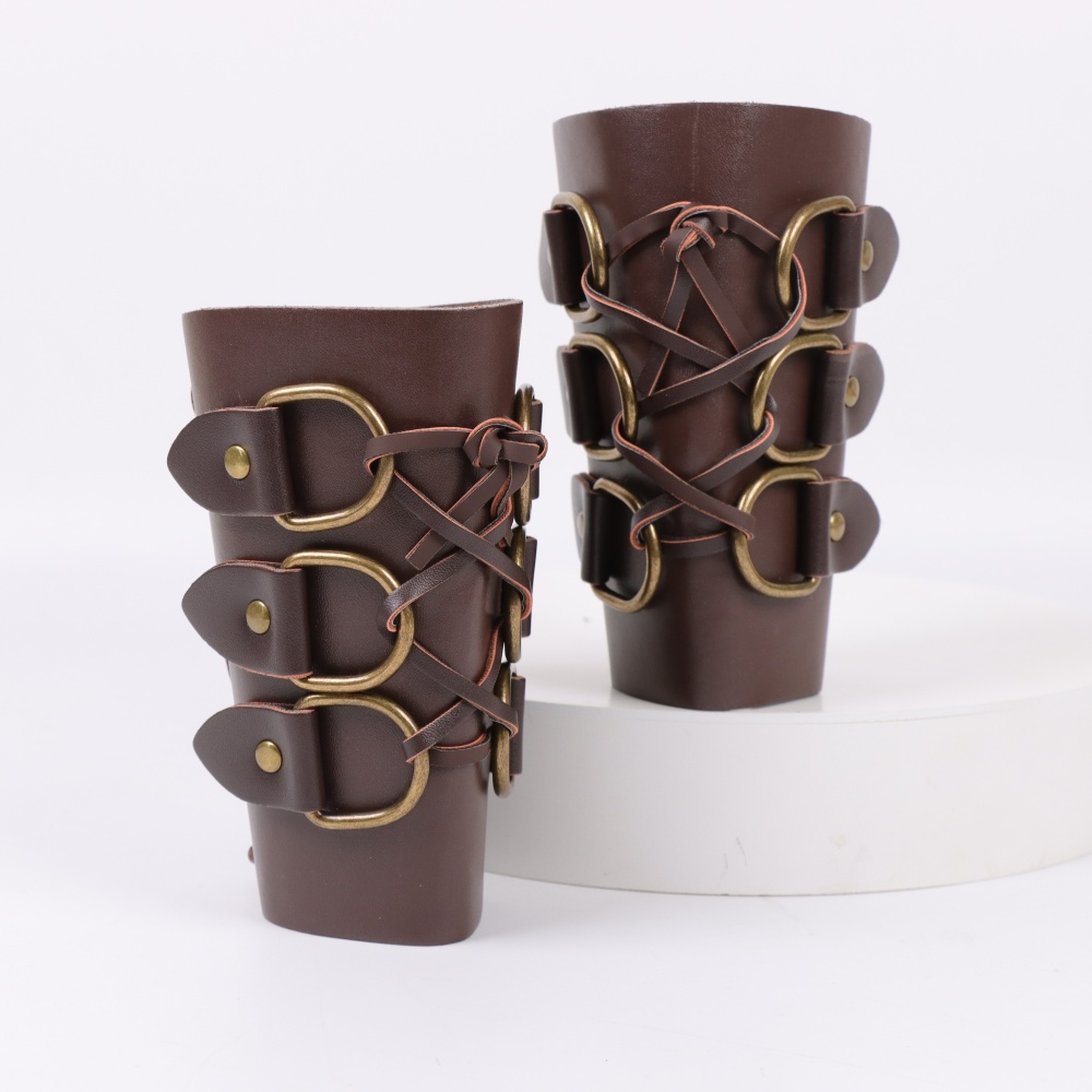 Gants longs en cuir pour tir à - Leather Bracelet avis et prix