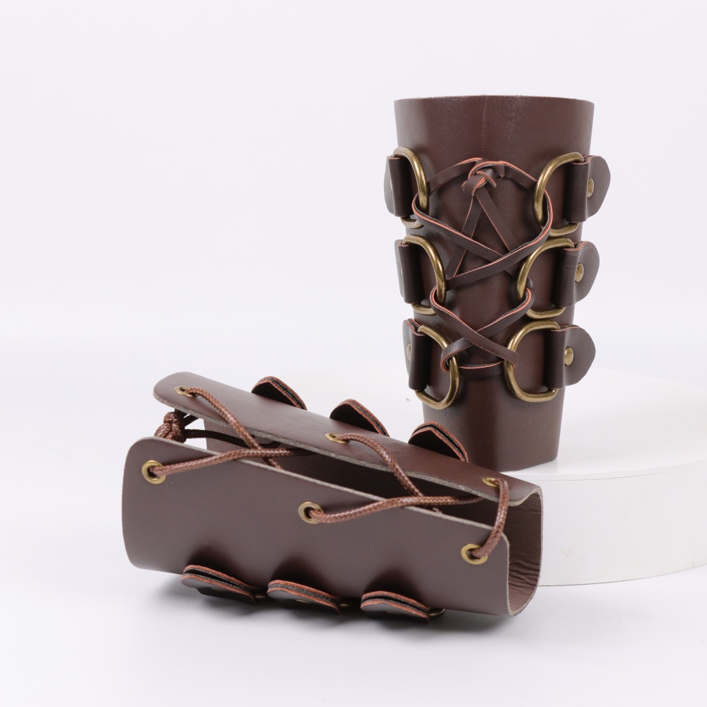 Gants longs en cuir pour tir à - Leather Bracelet avis et prix