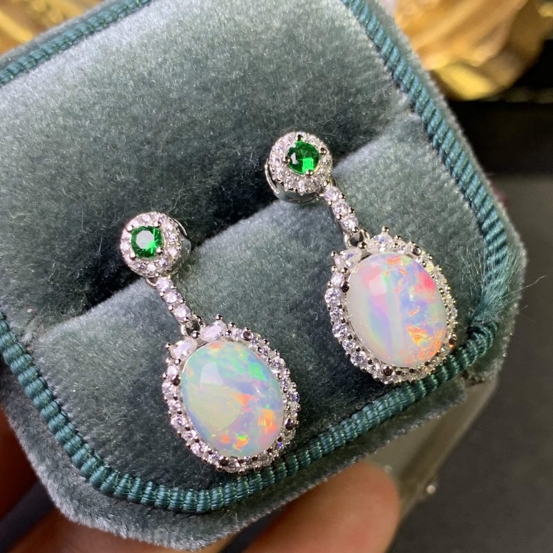 Boucles d'oreilles simples en  - Opal Earrings Dangle avis et prix
