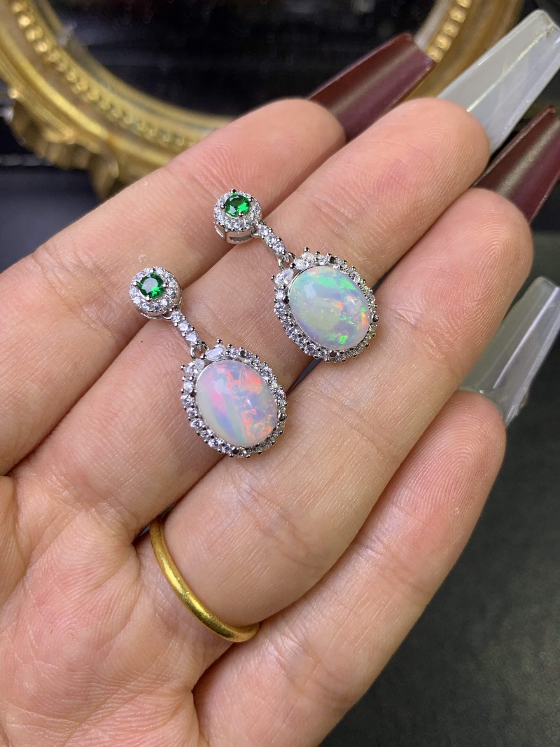 Boucles d'oreilles simples en  - Opal Earrings Dangle avis et prix