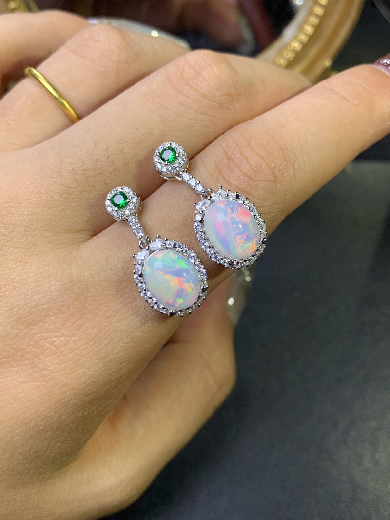 Boucles d'oreilles simples en  - Opal Earrings Dangle avis et prix