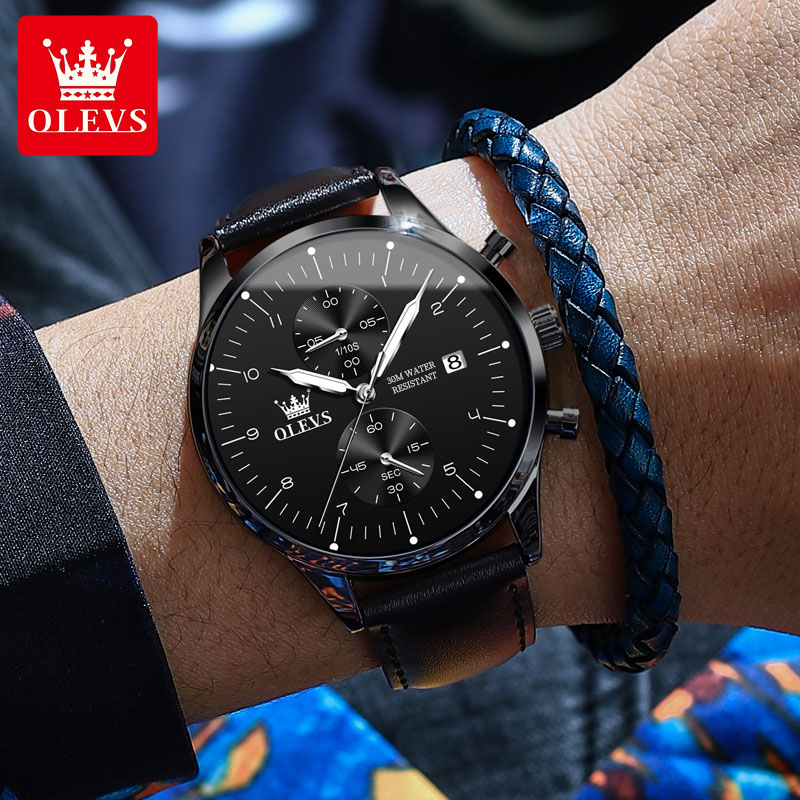 Montre pour homme OLEVS 2880,  - Leather Bracelet avis et prix