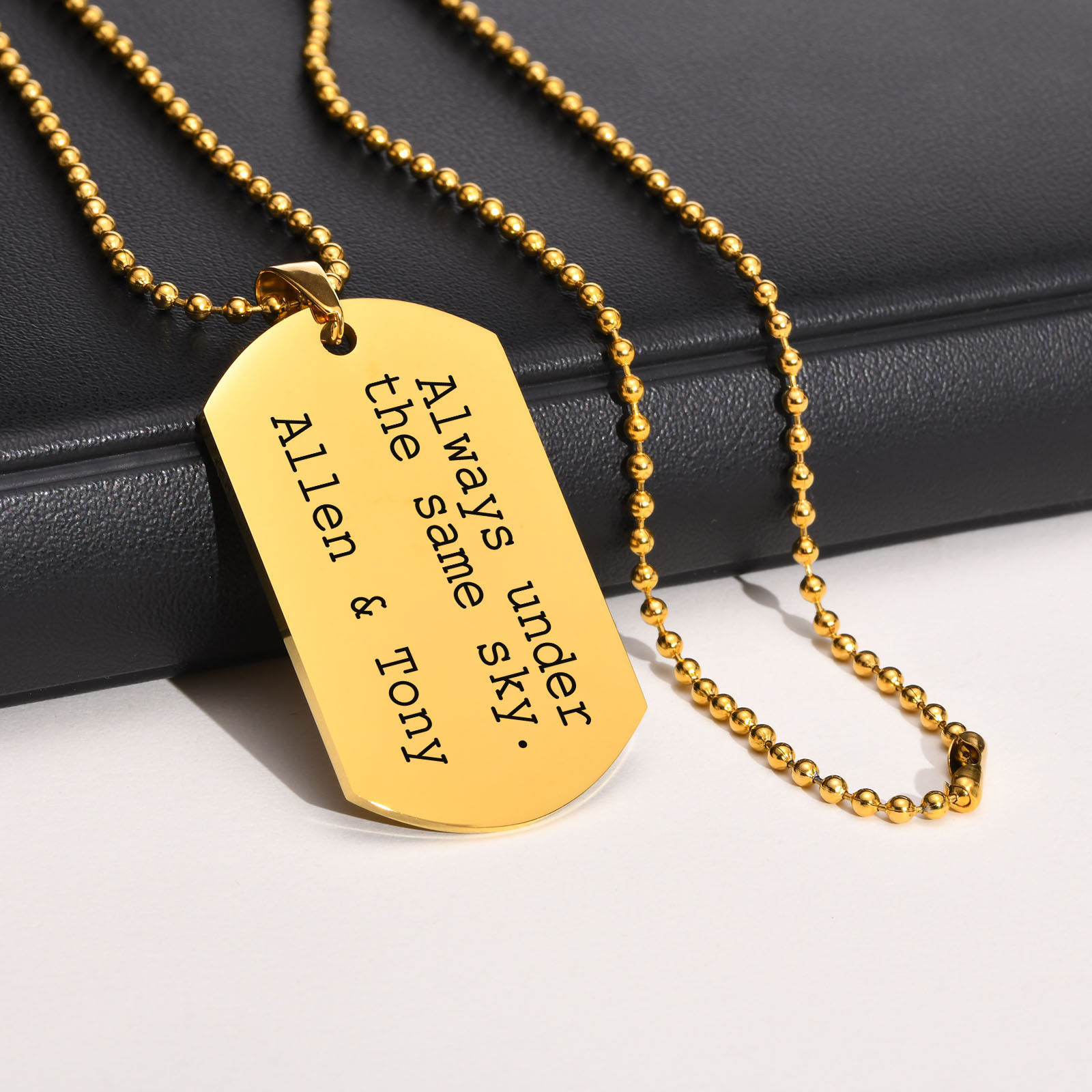 Mprainbow-Colliers de la prési - Mens Dog Tag Necklace avis et prix