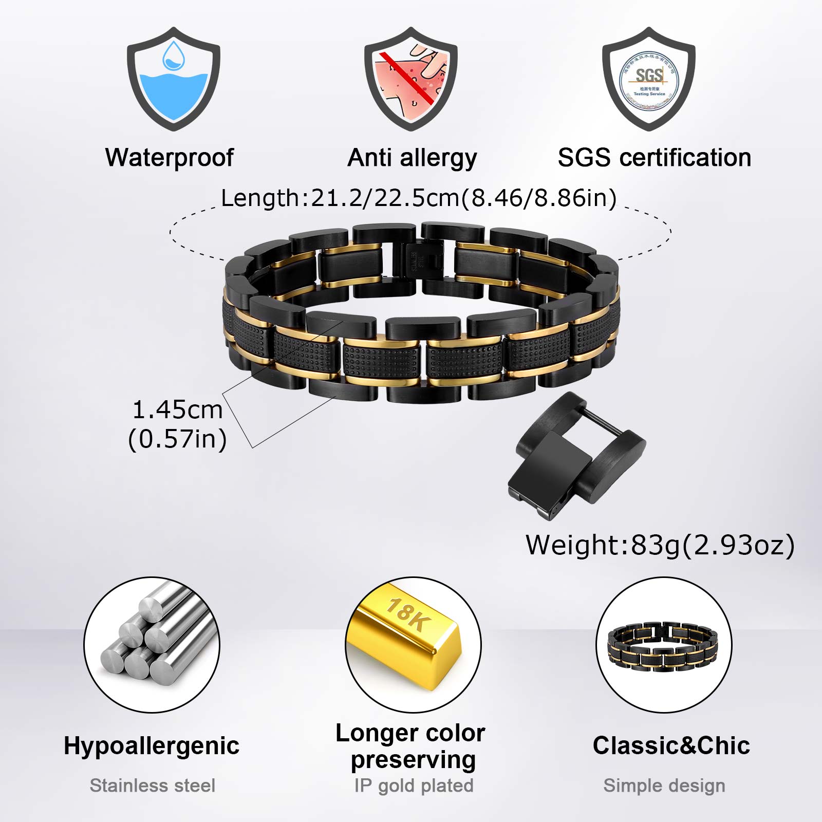 Bracelet pour homme en acier i - Jewelry Type Watches avis et prix