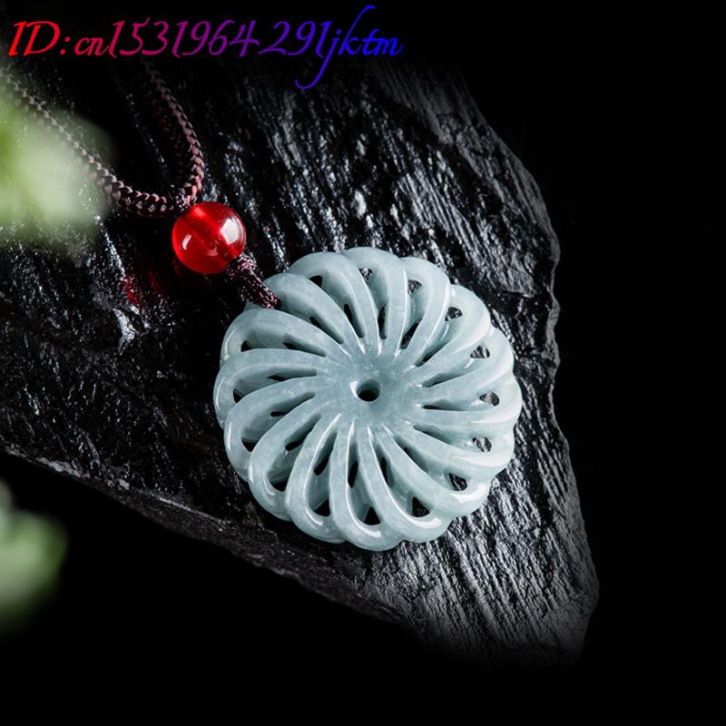 Collier pendentif fleur en jad - Necklace Pendant avis et prix