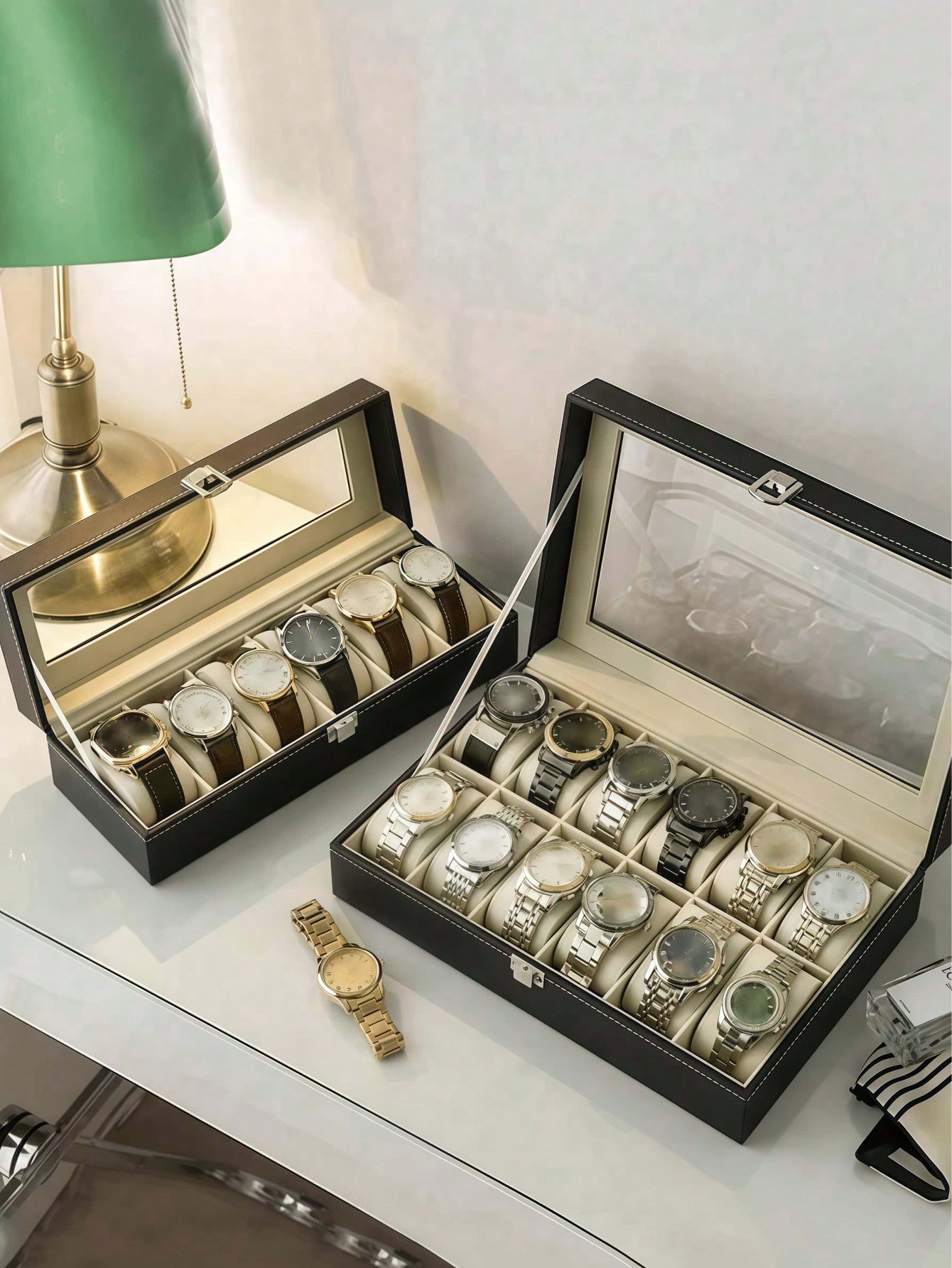 Boîte à montres en cuir avec s - Jewelry Type Watches avis et prix