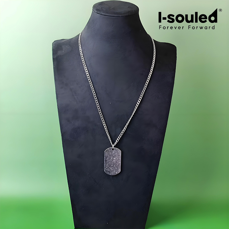 Collier en titane pur, chaîne  - Mens Dog Tag Necklace avis et prix