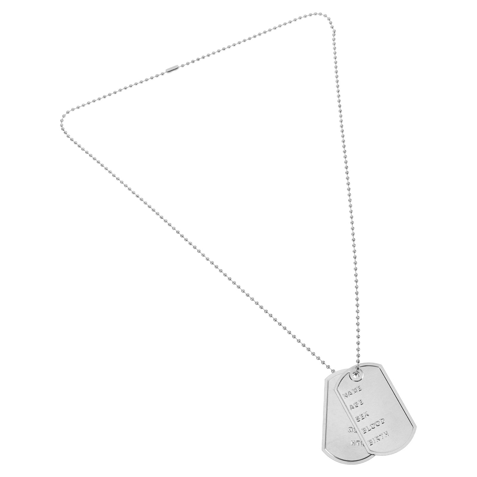 1 Ensemble Collier Dog Tag Cos - Mens Dog Tag Necklace avis et prix