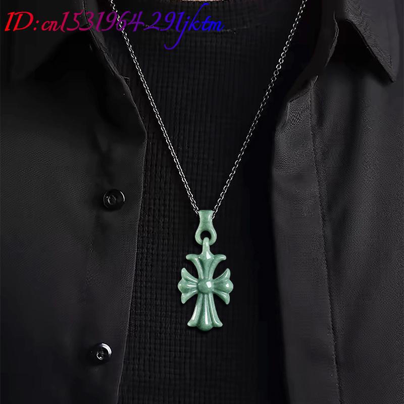Collier pendentif croix en jad - Necklace Pendant avis et prix