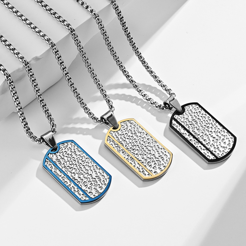 Collier pendentif personnalisé - Mens Dog Tag Necklace avis et prix