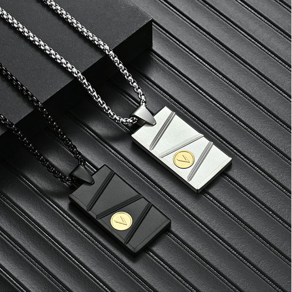 Collier pendentif personnalisé - Mens Dog Tag Necklace avis et prix