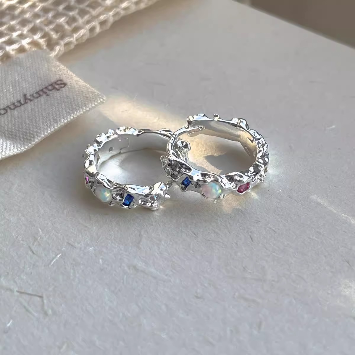 Boucles d'oreilles en argent S - Opal Earrings Dangle avis et prix