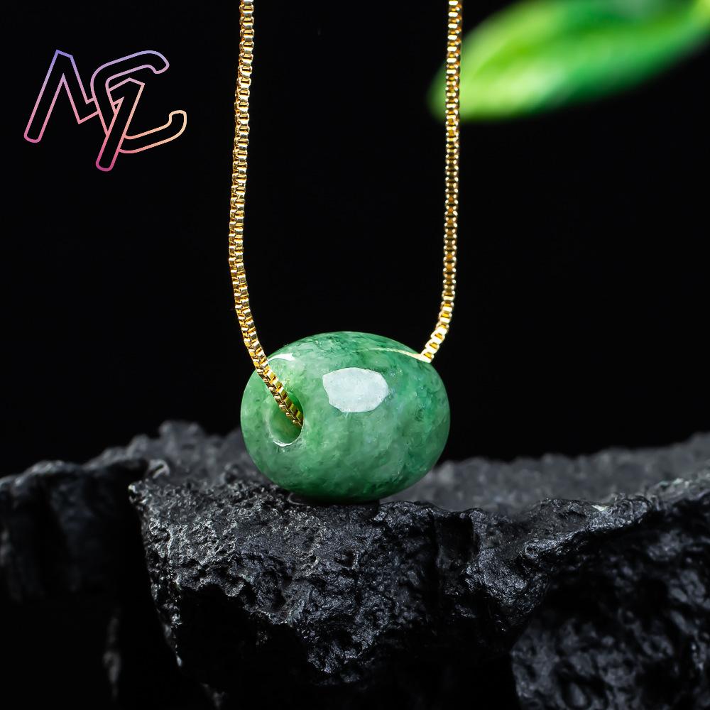 Pendentif en perles de Jade vé - Necklace Pendant avis et prix