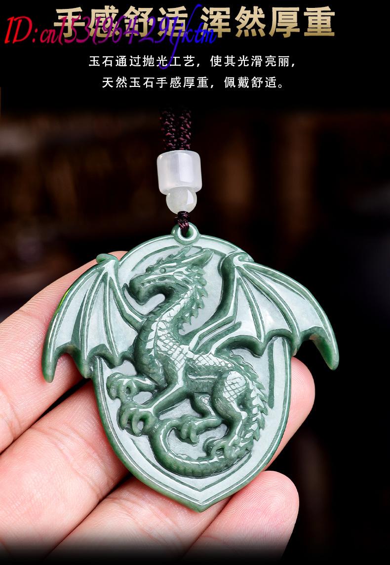 Collier pendentif Dragon en ja - Necklace Pendant avis et prix