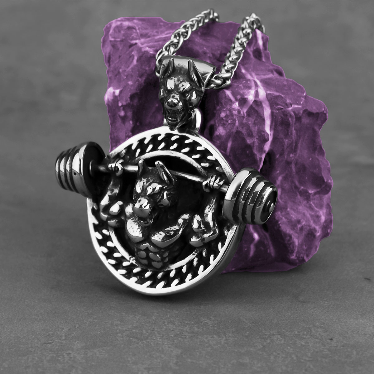 Collier de fitness Barbell pou - Mens Dog Tag Necklace avis et prix
