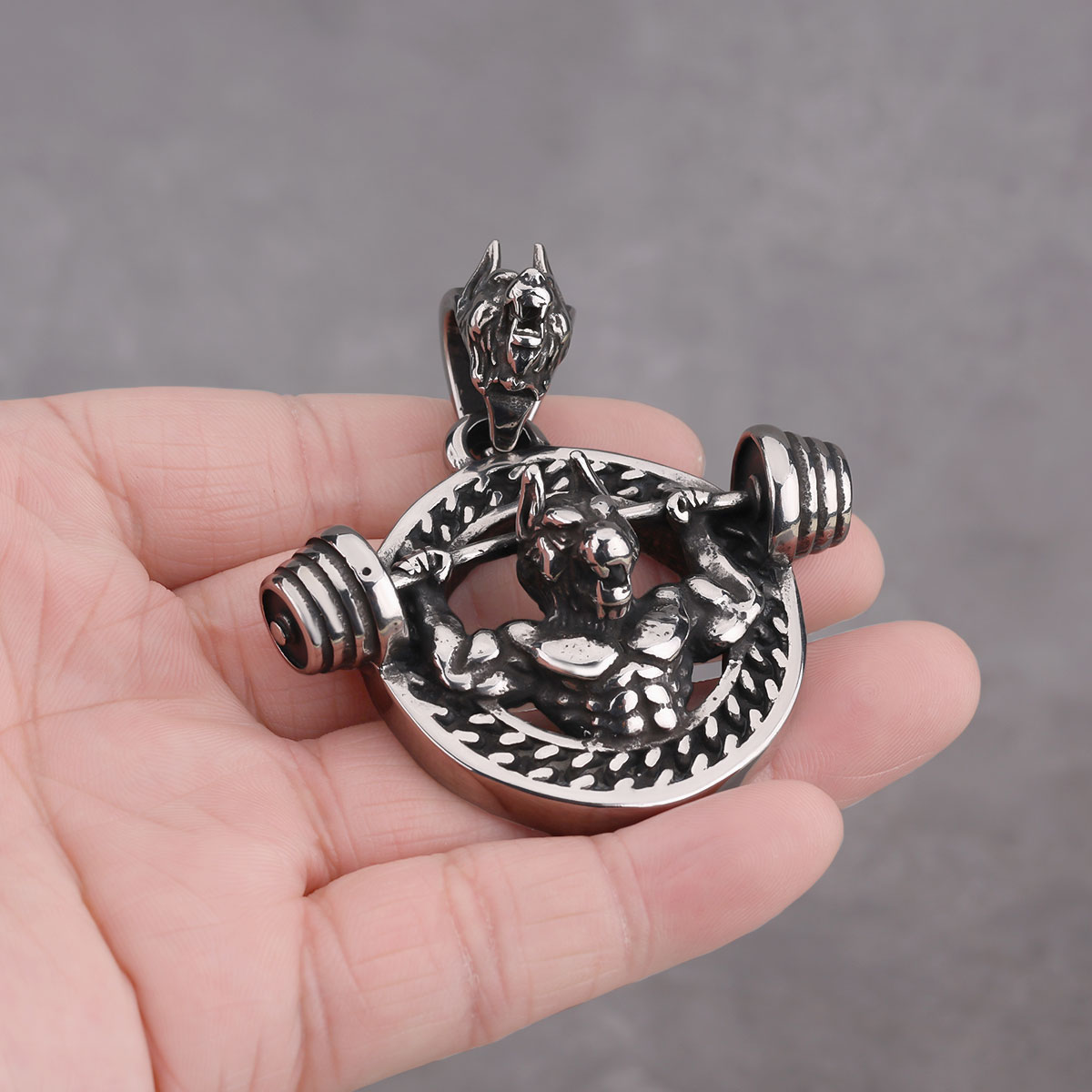 Collier de fitness Barbell pou - Mens Dog Tag Necklace avis et prix