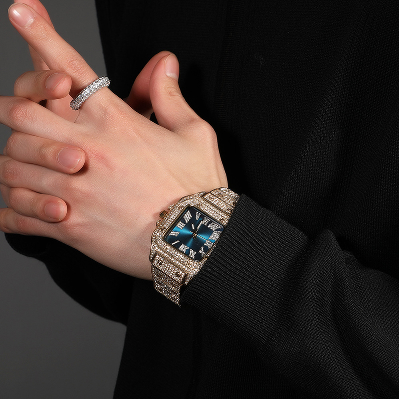 Hip Hop luxe Quartz poignet ét - Jewelry Type Watches avis et prix