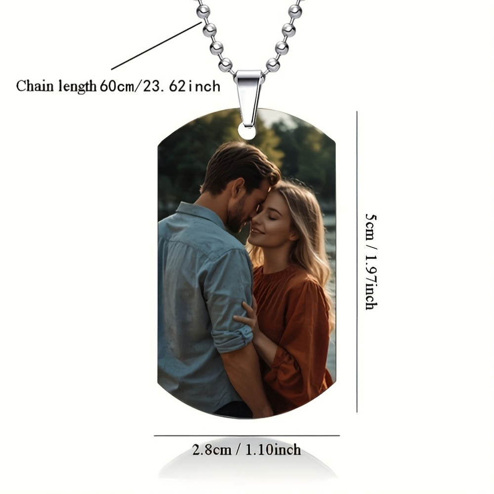 Collier pendentif personnalisé - Mens Dog Tag Necklace avis et prix
