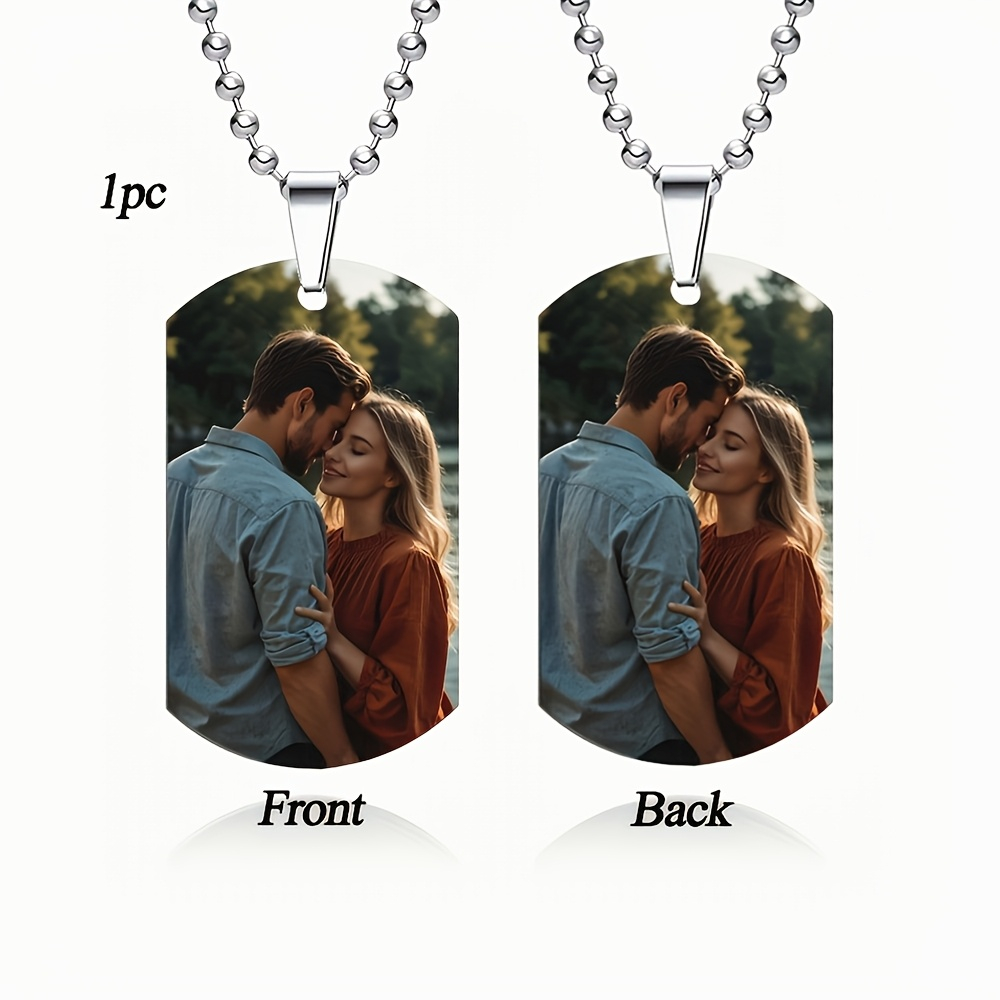 Collier pendentif personnalisé - Mens Dog Tag Necklace avis et prix